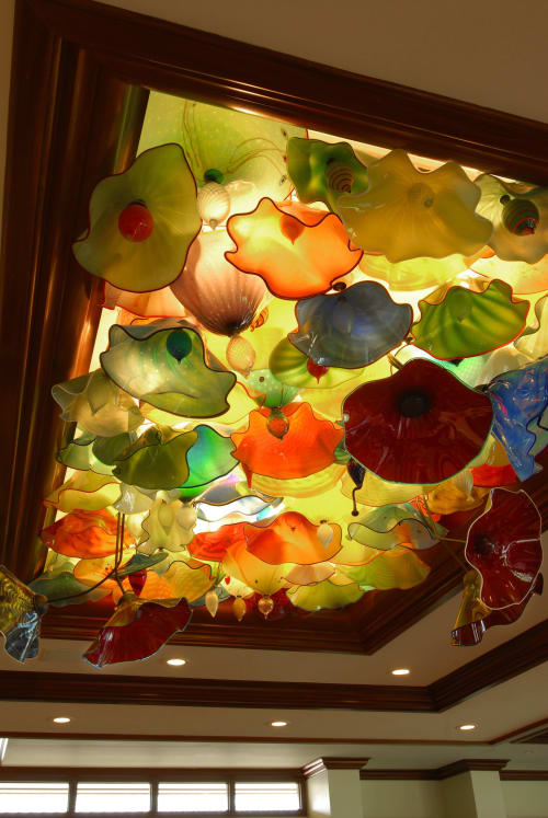 Glass Ceiling,  Wailea | Chandeliers by Rick Strini. STRINI ART GLASS