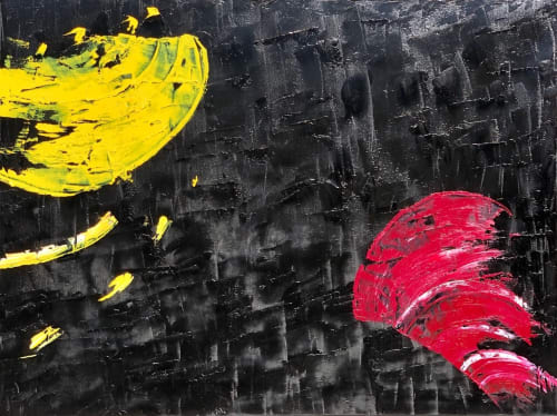 Angels' fight | Oil And Acrylic Painting in Paintings by Hugo Auler Jr. Art | ARTLIFE GALLERY in El Segundo