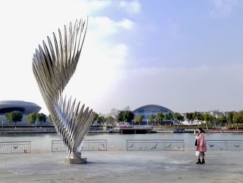 Madrigal | Public Sculptures by Ken Kelleher Sculpture | Suzhou River in Suzhou