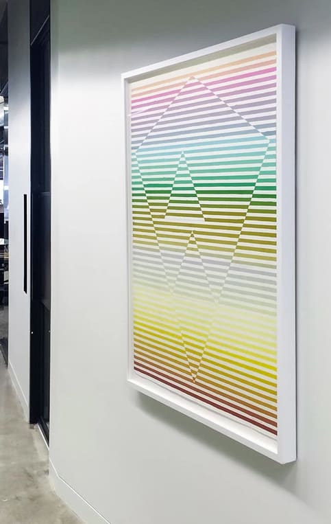 Two Triangles in a Diamond | Paintings by Victoria Wagner | Capital One - SoMa in San Francisco
