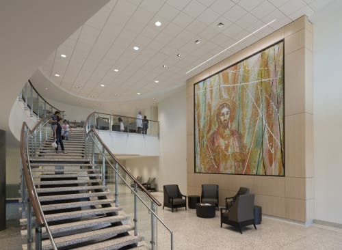 Sacré Coeur mosaic | Art & Wall Decor by Guy Kemper | Heart Hospital at Saint Francis in Tulsa