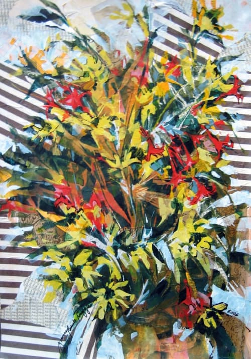 August with Rockets | Paintings by Joanne Beaule Ruggles