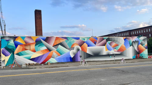 Lewiston Maine mural | Murals by Nathan Brown