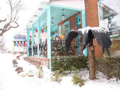 "Raven" | Public Sculptures by J.A. Mayer "Sculptor" | Main Exhibit Gallery & Art Center in Ligonier