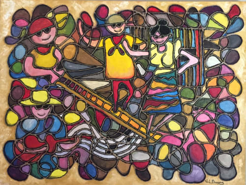 TINIKLING Abstract string | Paintings by Vic L.Bicomong