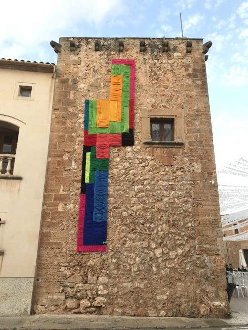 Textile installation | Street Murals by Mariadela Araujo