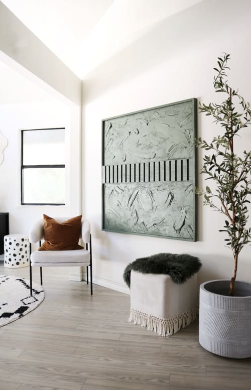 Oak Textured Modern Wall Art | Wall Hangings by Blank Space Studios
