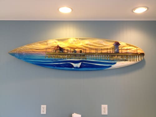 Huntington Beach Pier | Wall Hangings by Carvinart