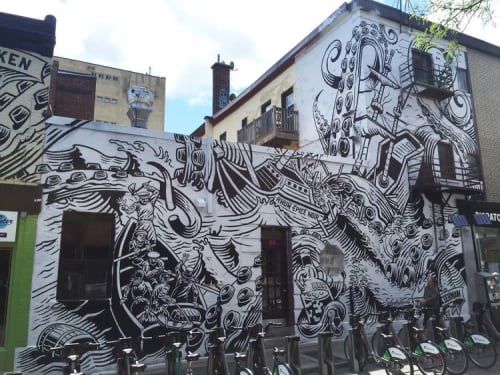 Kraken mural | Street Murals by Jason Wasserman