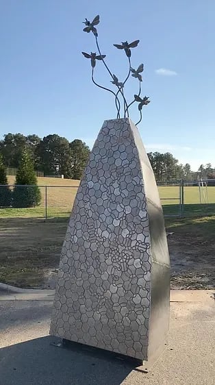 Iron Beehive | Public Sculptures by AP Fine Arts | University of West Georgia in Carrollton