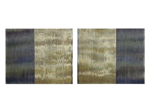 Eclipse (Diptych) | Mixed Media in Paintings by Jessie Bloom Studio