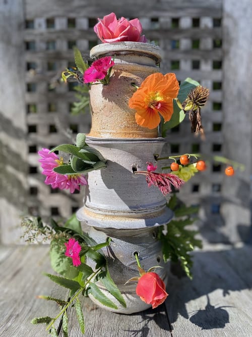 Flower Tower | Sculptures by Paysoneight Design by Dawn Palmer