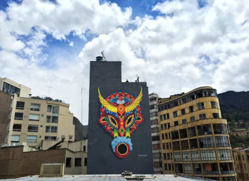 Bacatá | Street Murals by +Boa Mistura | AVIATUR in Bogotá