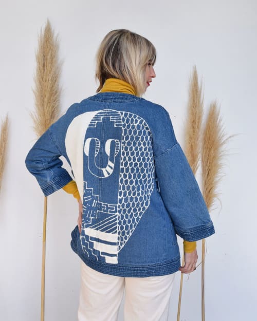 Cobra Kimono denim jacket | Apparel & Accessories by ALEX STEELE | Makers WorkSpace in Berkeley
