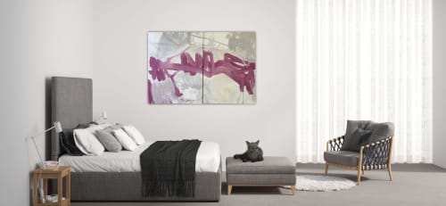 Original Art | Being + Knowing PAIR |36x48/72x48 | by ME | Paintings by Mary Elizabeth Meditative Abstract Art  |  COOL. CALM. very COLLECTED.™ All art ©