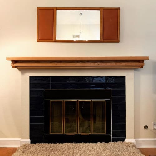“Red Oak Mantle” | Furniture by Larry White