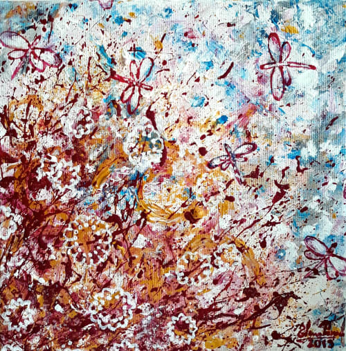 Dragonfly universe | Oil And Acrylic Painting in Paintings by Elena Parau