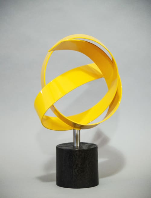 Yellow Knot | Sculptures by Joe Gitterman Sculpture
