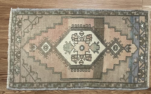 Hand-woven Turkish Rug Doormat| 1.9 x 2.11 | Rugs by Wool and Rug