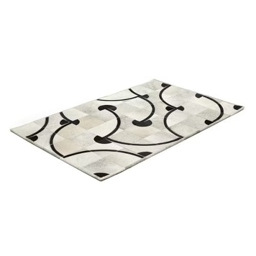 Natural Cowhide Entry Rug / Carpet – Wood Rattan S | Rugs by Finara