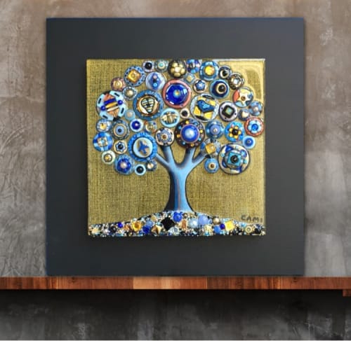 Tree of Love - "Azure Dream" | Art & Wall Decor by Cami Levin | Southwestern Expressions in Park City