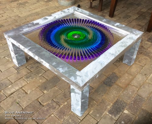 Blue Anemone | Tables by Zac Greening | Zac Greening: Artist Studio in London