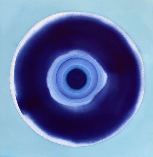 Azure Mandala | Paintings by Jan Heaton