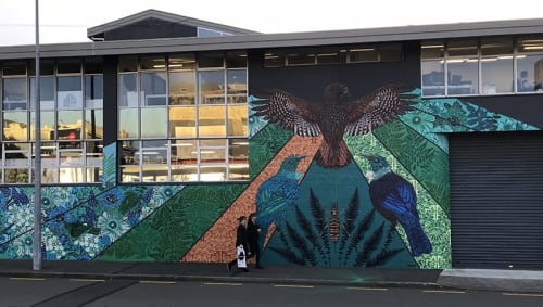 Ode To Zealandia Mural | Murals by Flox | Gordon Harris in Wellington
