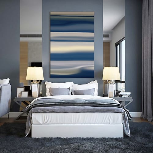 Deep Blue Landscape 00380_A | Art & Wall Decor by Petra Trimmel | Las Vegas in Las Vegas