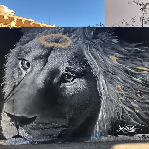 Redemption Lion | Street Murals by Konestilo