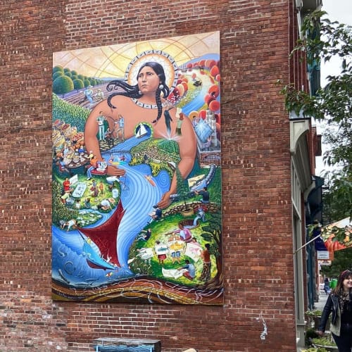 "River Beacon” | Street Murals by Rick Price | Riverwinds Gallery in Beacon