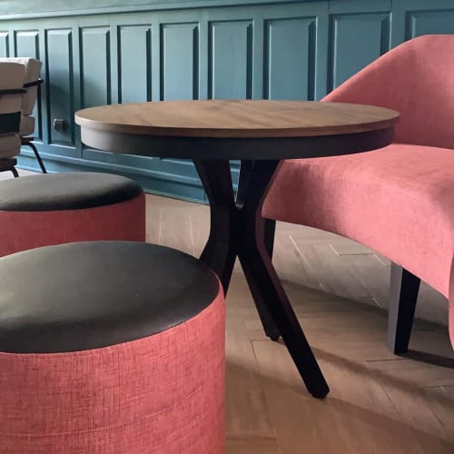 Boton Two Side Table Black Stain | Tables by Labrica | Sublime Restaurante in Guatemala