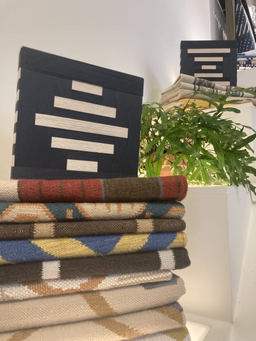 Fiber Wrapped Block Sculpture - Natural Neutral 02 | Wall Hangings by Amanda McLaurin