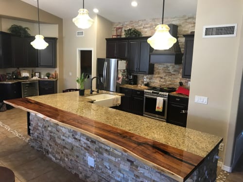 Willow Acacia Kitchen Island | Countertop in Furniture by Live Edge Lust