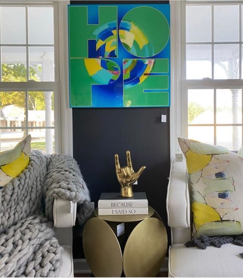 Ode to Robert Indiana: Hope Version 1 | Photography by Joanie Landau | Eclectic Home in Greenwich