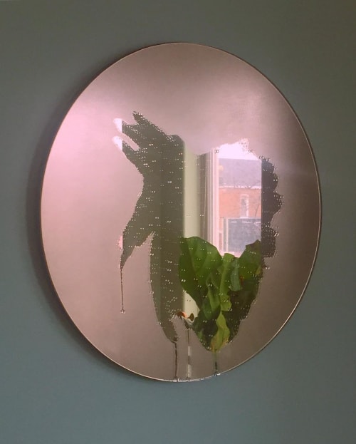 Rose Gold Tinted Mirror by Jeffrey Michael Austin Wescover Wall Hangings