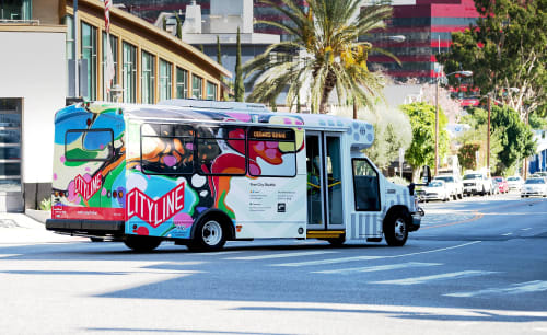 City of West Hollywood's Cityline Bus - Vinyl Vehicle Wrap | Public Art by Ellierex