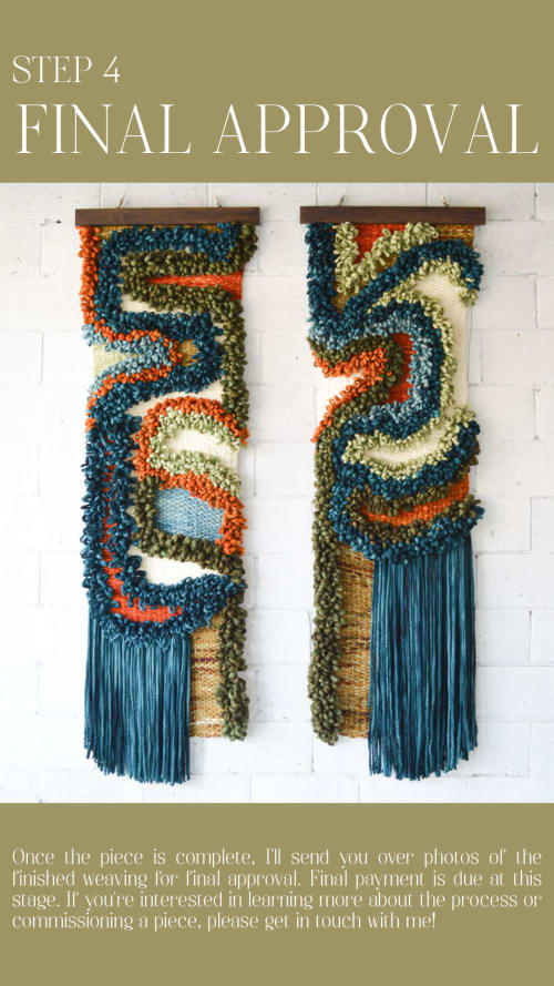 Abstract fiber art | Tapestry in Wall Hangings by Camille McMurry
