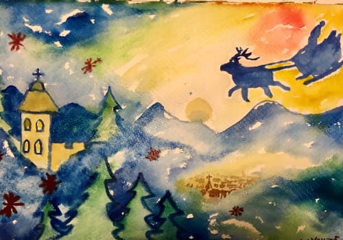 Christmas magic | Paintings by Kailash Youze