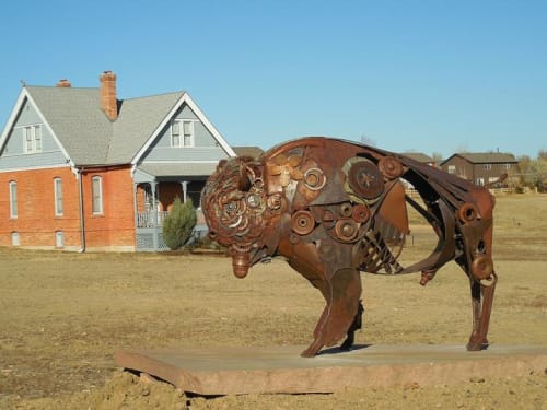 Bison | Public Sculptures by Donald Gialanella