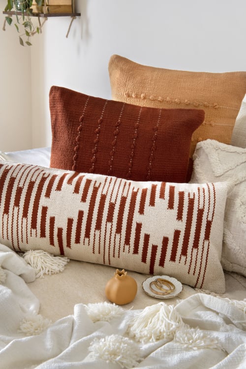 Terra Diamond Lumbar Pillow | Pillows by Casa A