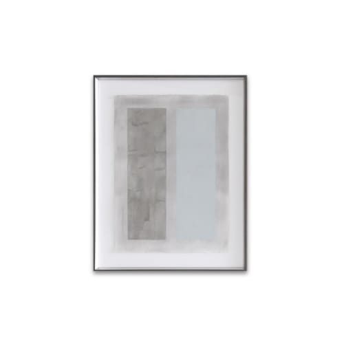 Linea Grafitie Aqua I | Oil And Acrylic Painting in Paintings by Kim Fonder