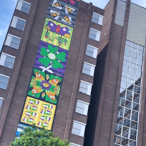 Manchester’s Tallest Mural | Murals by Heart of Things Studio | Trafford House in Stretford