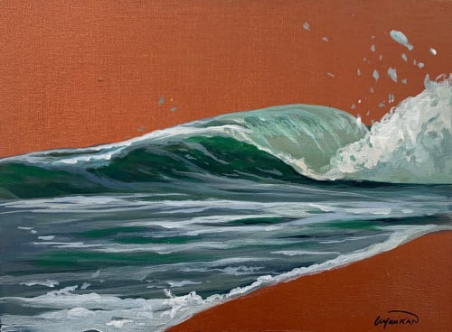 Ocean #27 | Oil And Acrylic Painting in Paintings by Lindsey Millikan