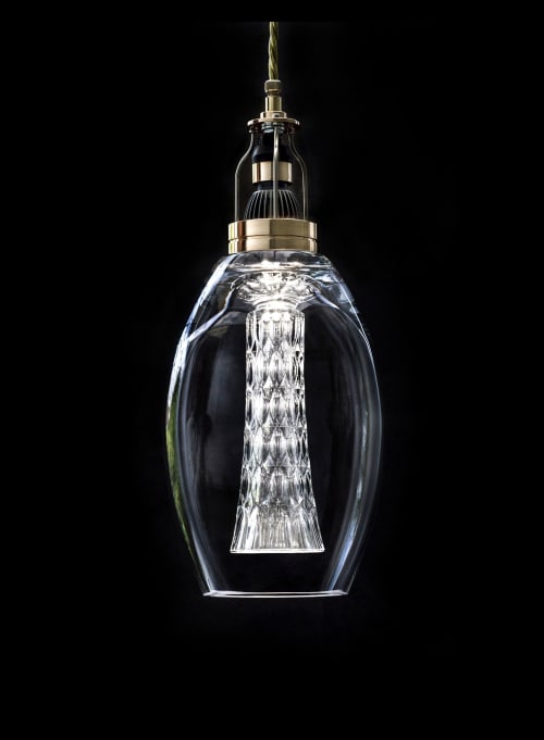 Blown glass/crystal inserts #43 | Pendants by Vitro Lighting Designs