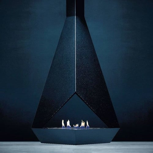 #Glammfire Eudoxus (suspended fireplace) | Interior Design by GlammFire | New York Design Center in New York