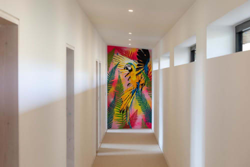 Macaw Graffiti | Murals by Ben Allen Studio