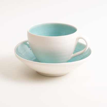 Handmade cup and saucer | Cups by Linda Bloomfield