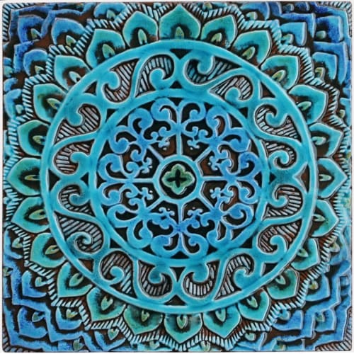 9 Tiles large wall art installation | Tiles by GVEGA