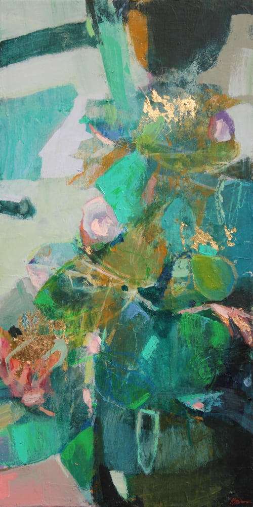 Intriguing Nature (40x80cm) | Mixed Media in Paintings by Magdalena Morey